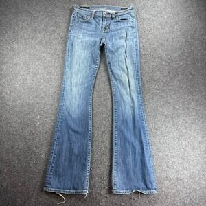Citizens of Humanity Womens Ingrid Low Waist Flare Jeans Sz 26x33 Stretch Denim